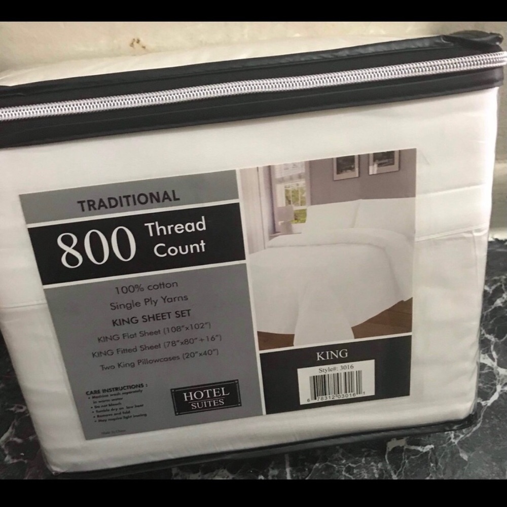 Sheet set king size 100% cotton